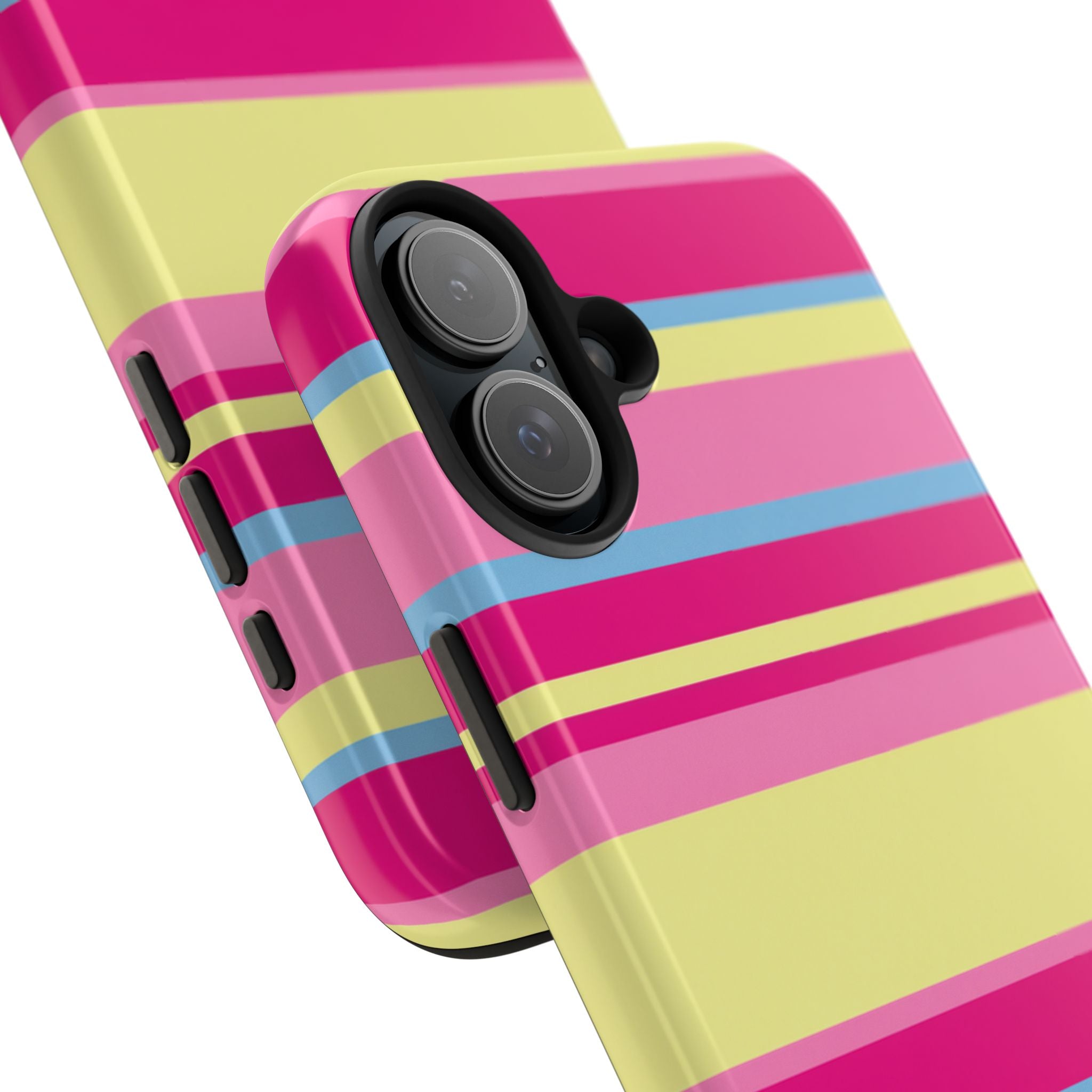 Lemonberry Stripe iPhone Case