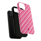Angelina Stripes | Hot Pink - MagSafe iPhone Case