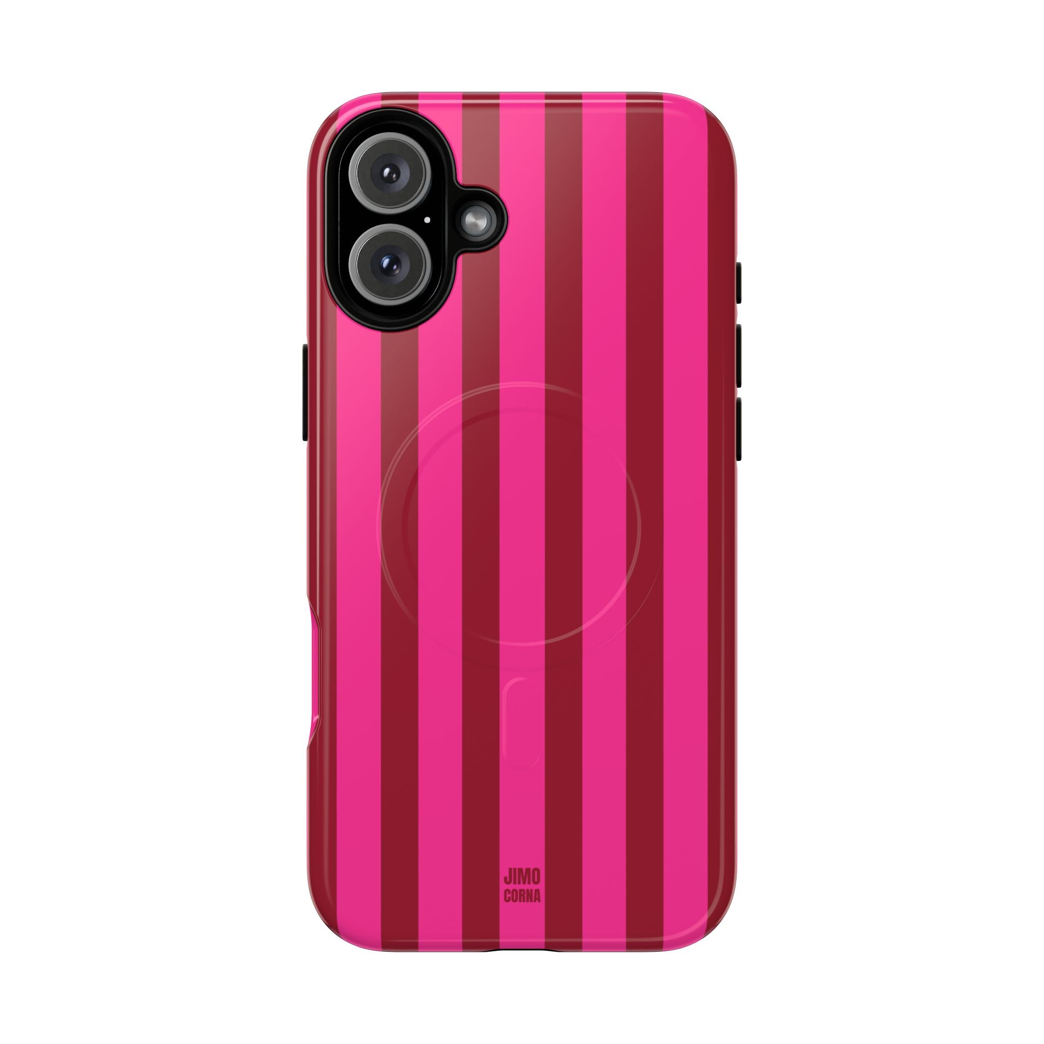 Strawberry Burst Bold Stripes