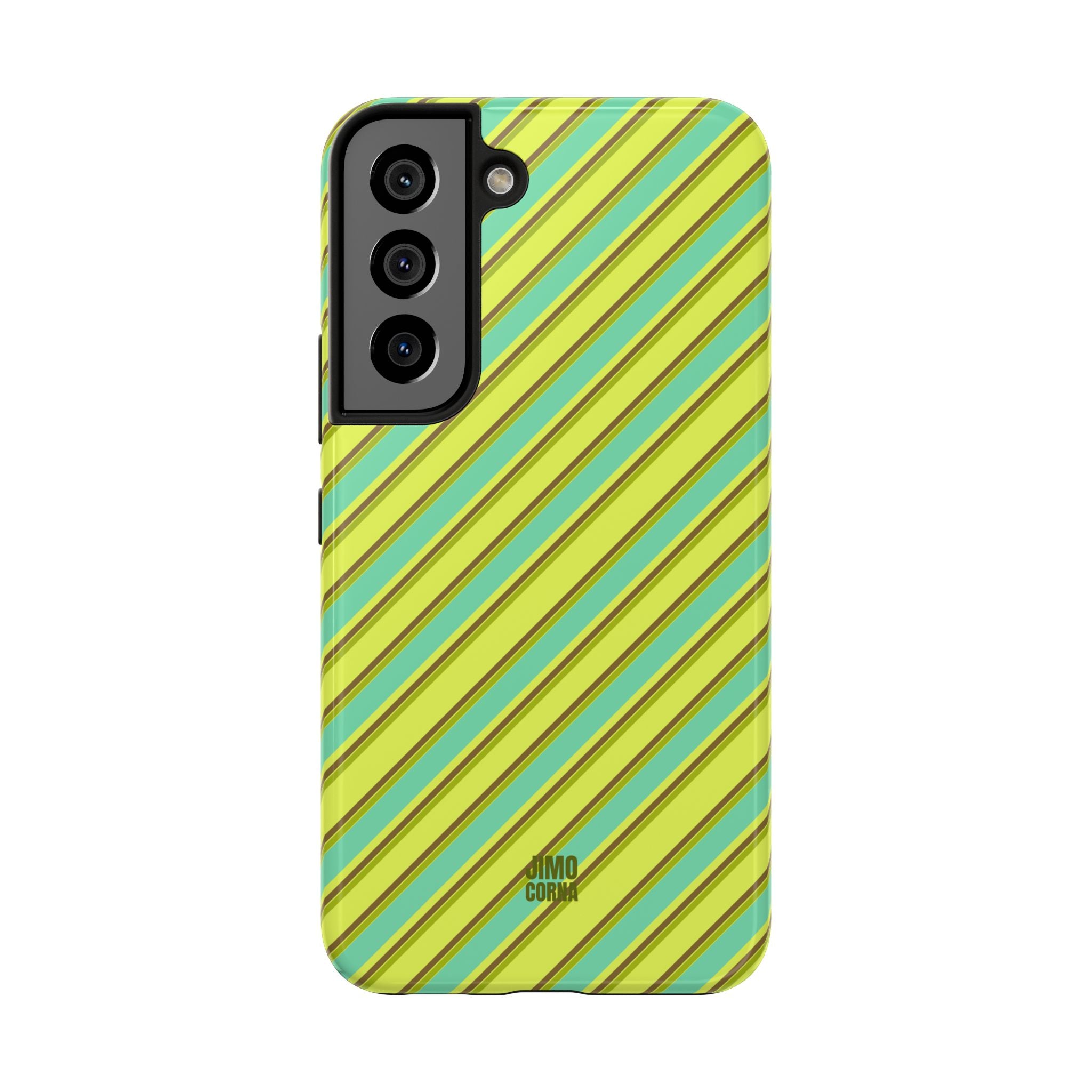 Angelina Stripes | Green - Samsung Galaxy Case