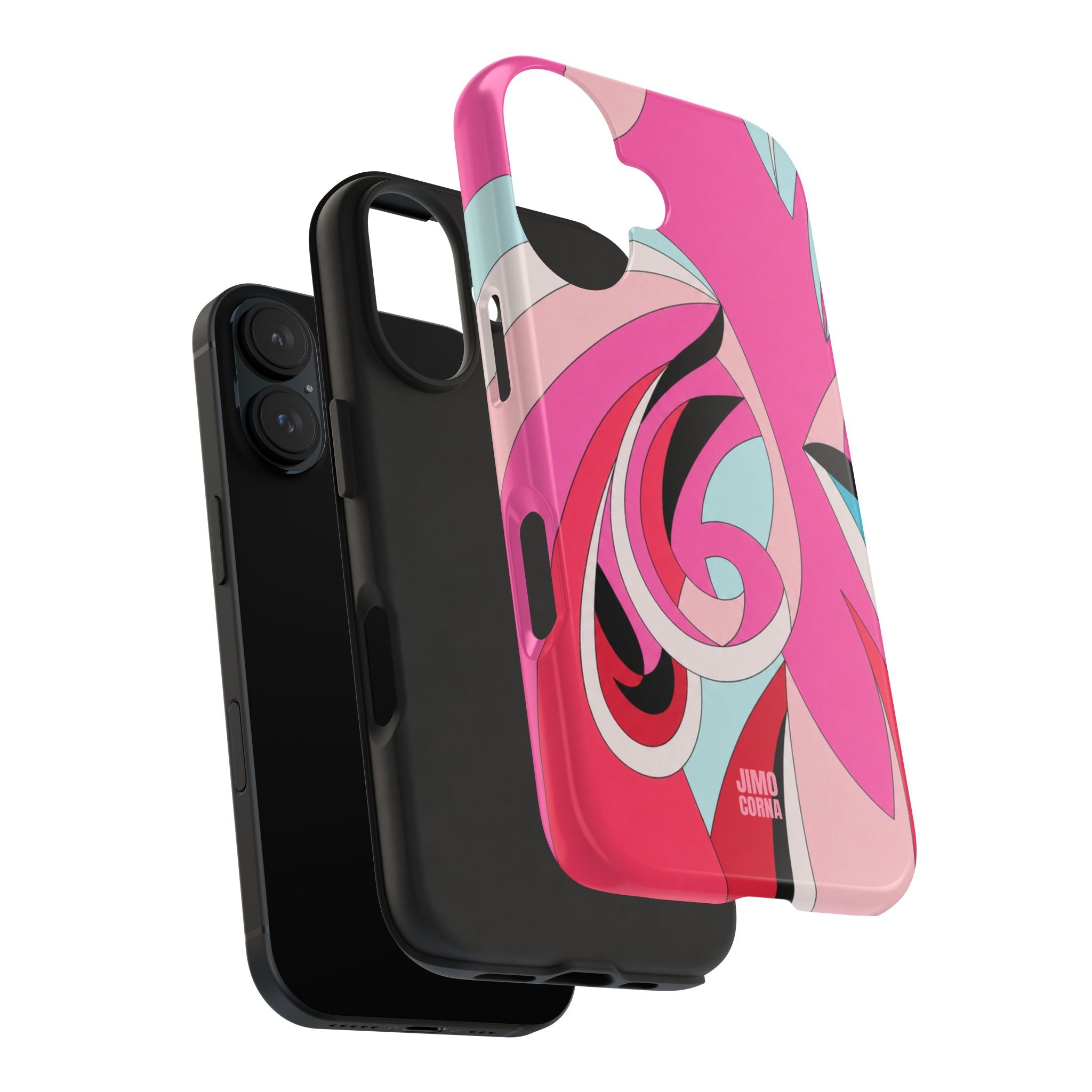 Pink Tropic Swirl iPhone Case