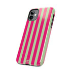 Lime Green and Pink Bold Stripes