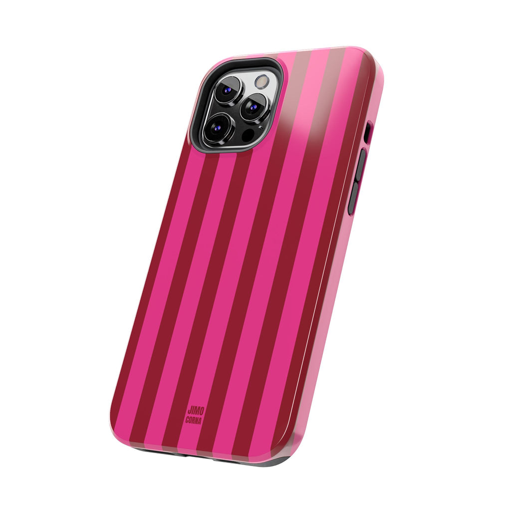 Strawberry Burst Bold Stripes