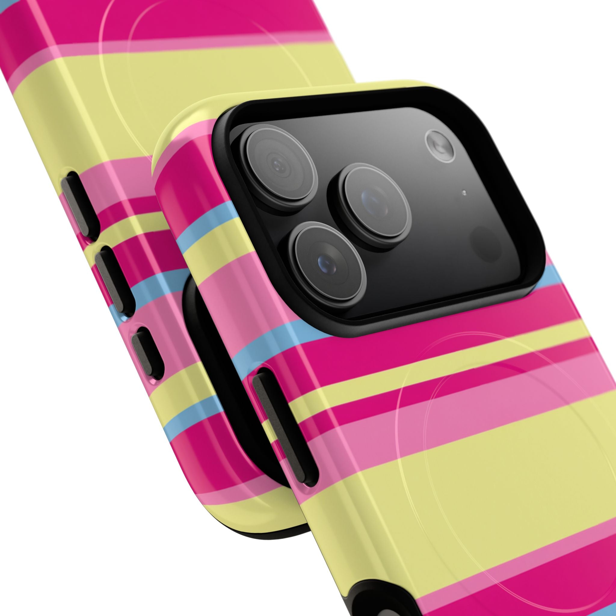 Lemonberry Stripe MagSafe iPhone Case