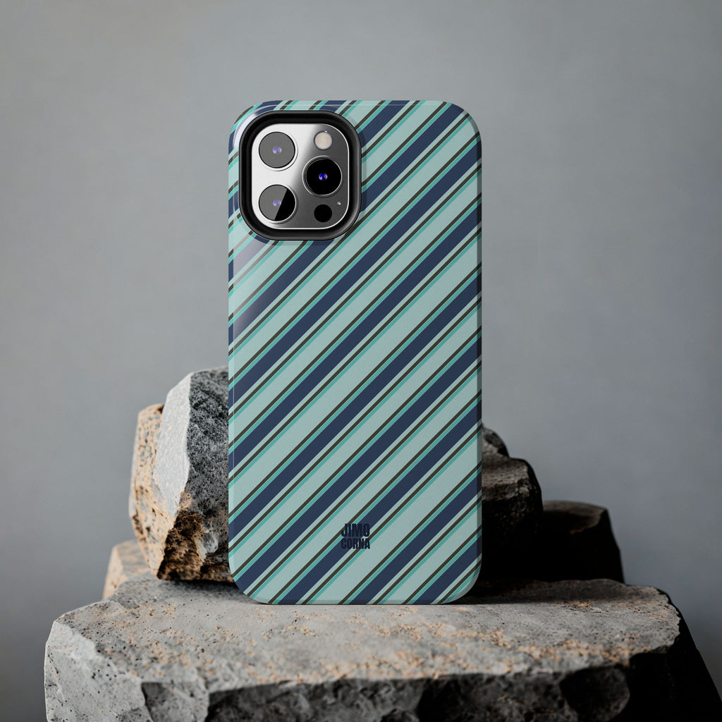 Angelina Stripes | Blue - iPhone Case
