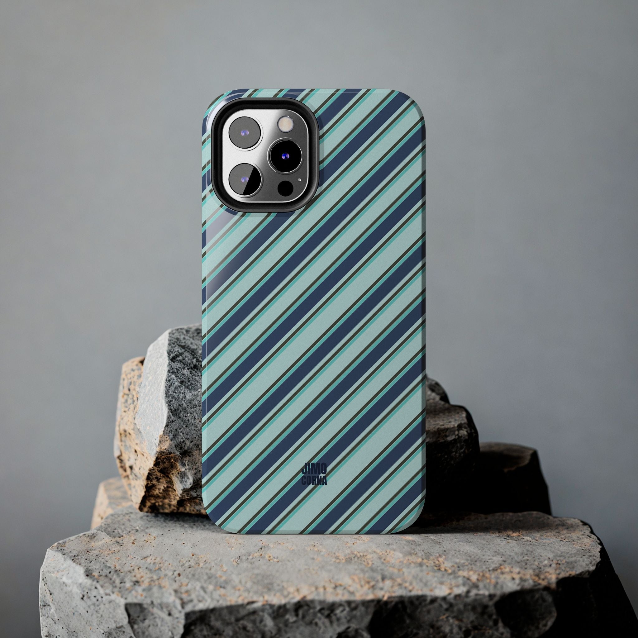 Angelina Stripes | Blue - iPhone Case