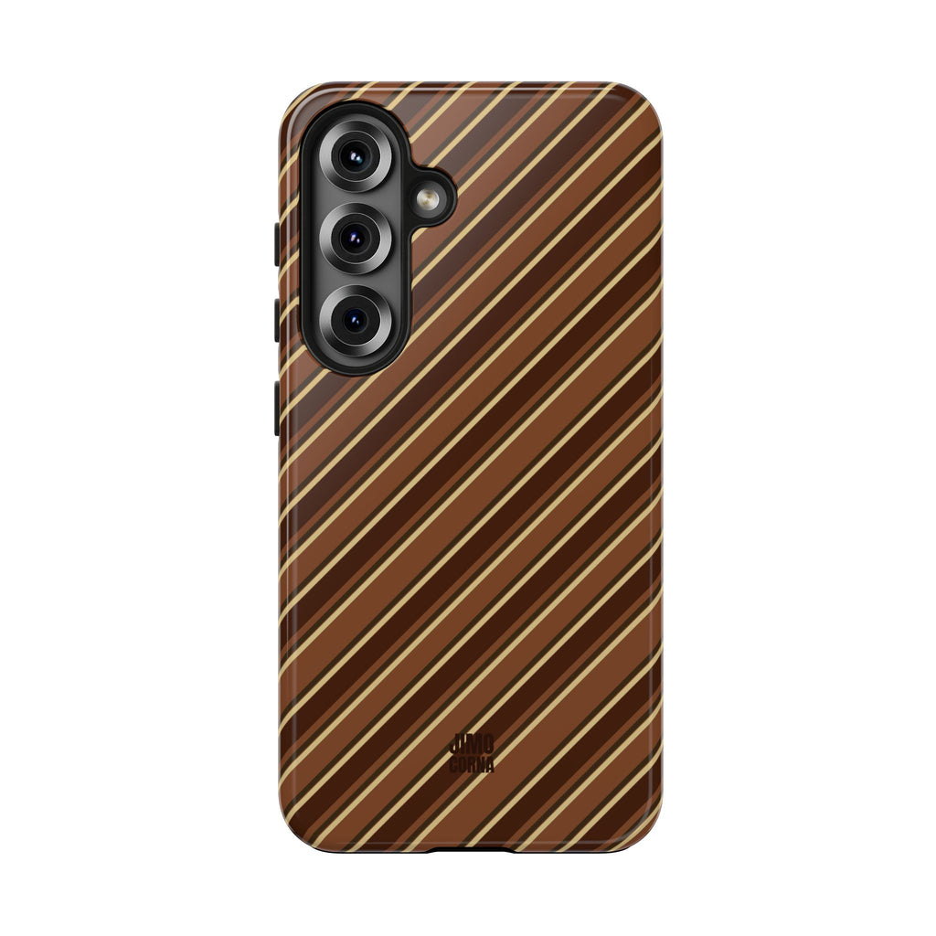 Angelina Stripes | Brown - Samsung Galaxy Case