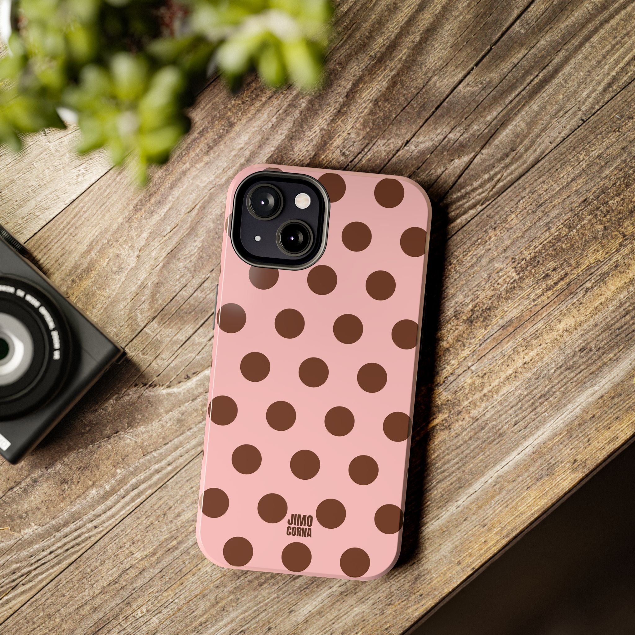 Big Polka Dot | Pink and Brown