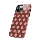 Big Polka Dot | Brown and Pink