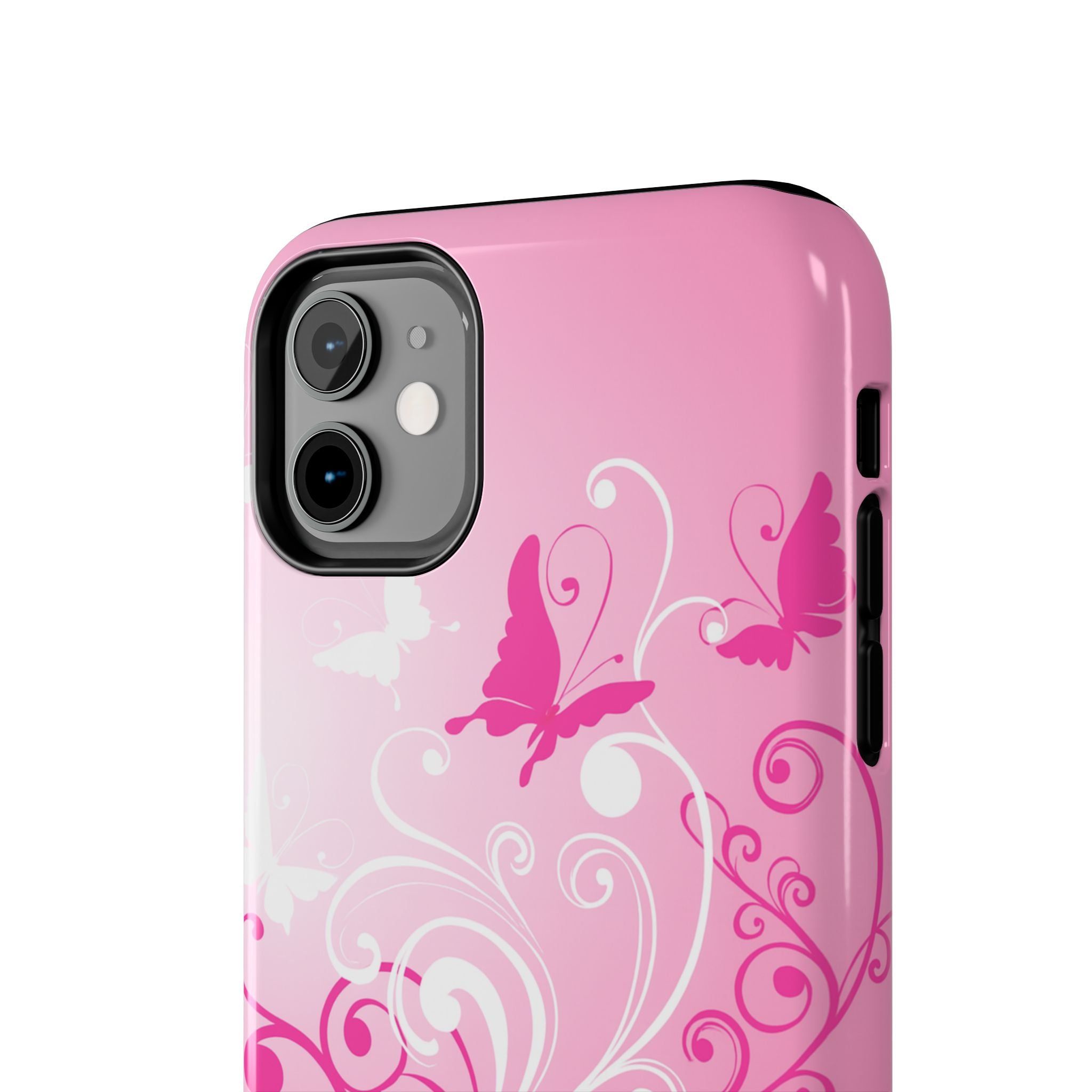 Pink Flutter Garden iPhone Case