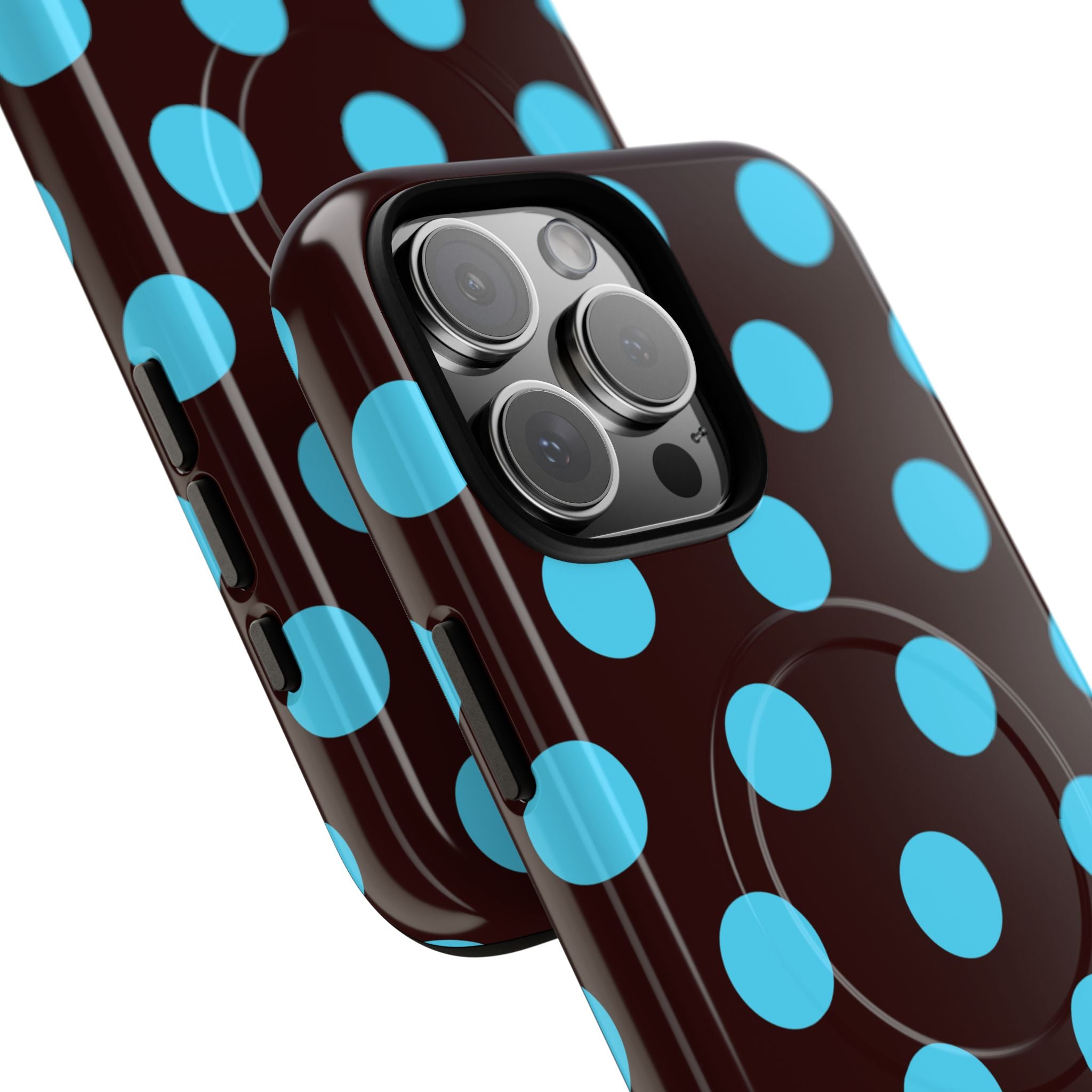 Big Polka Dot | Brown and Blue