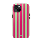 Lime Green and Pink Bold Stripes