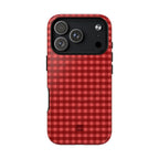 Farm Gingham MagSafe iPhone Case | Red