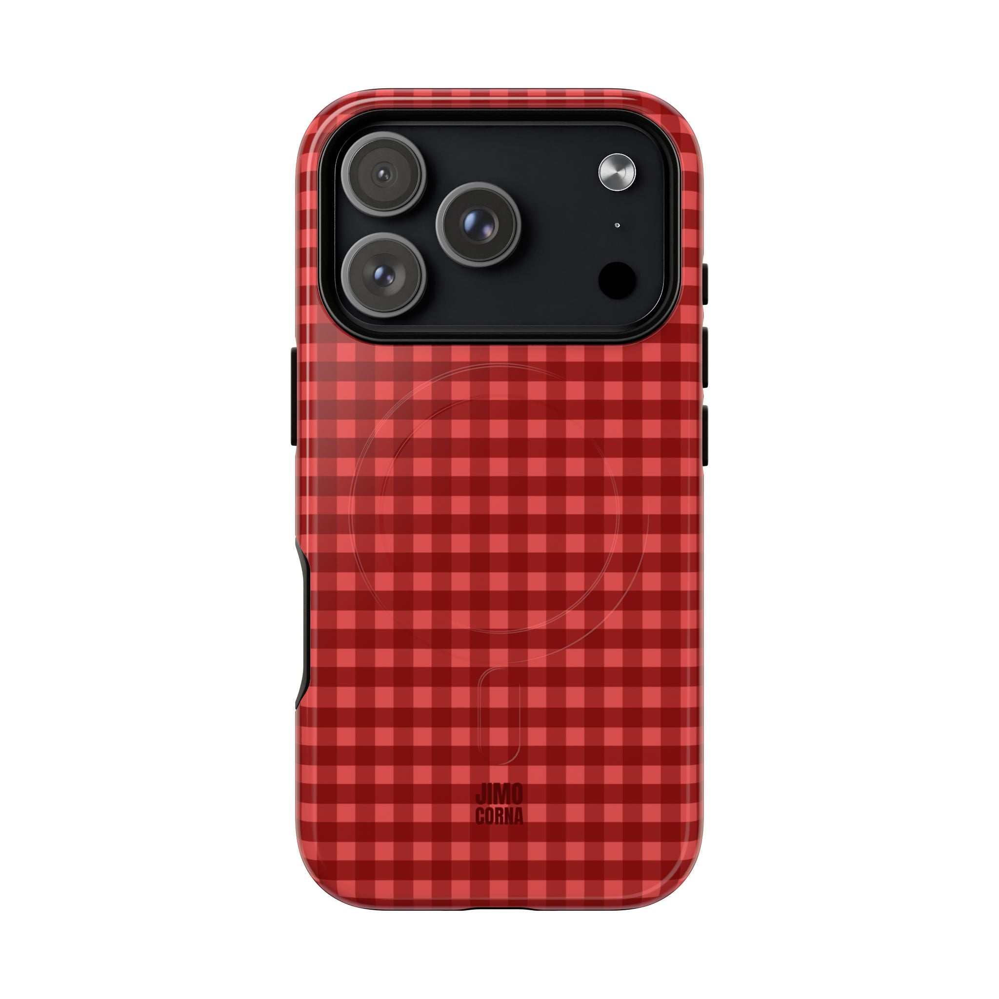 Farm Gingham MagSafe iPhone Case | Red