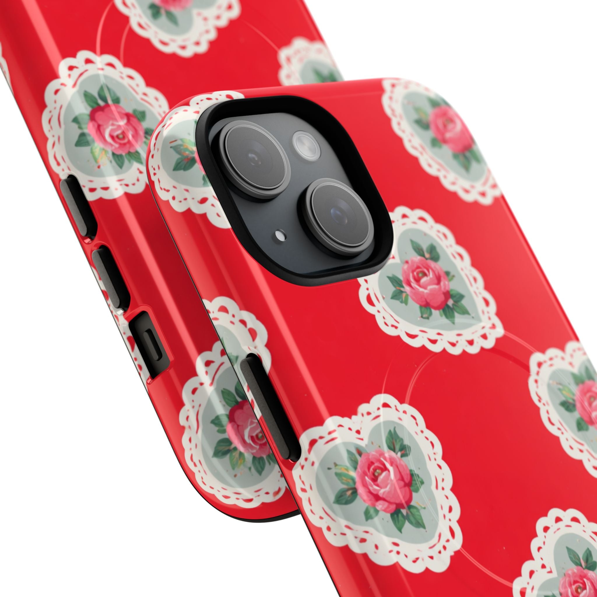 Rosy Lace MagSafe iPhone Case