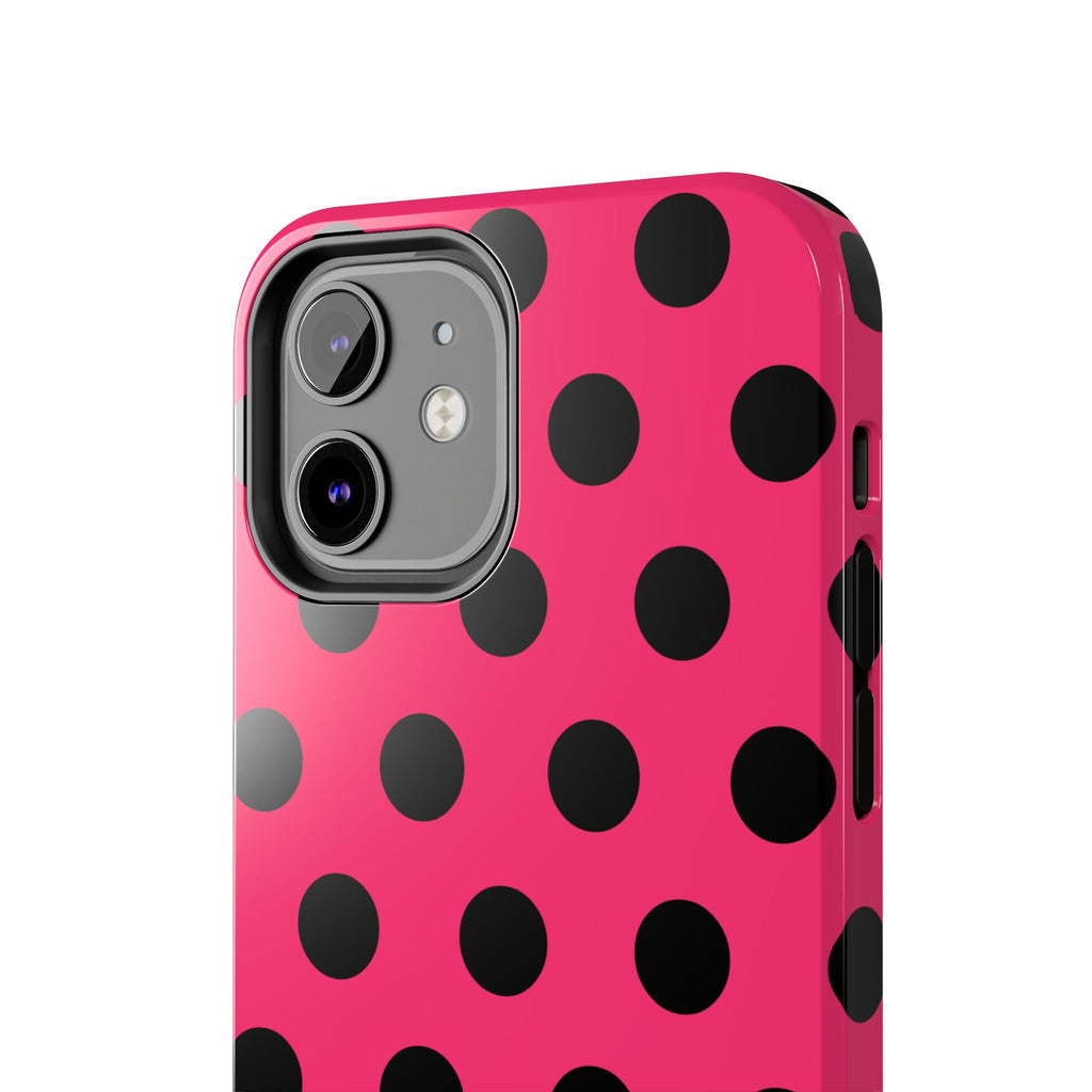 Big Polka Dot | Hot Pink and Black