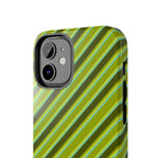 Angelina Stripes | Olive - iPhone Case