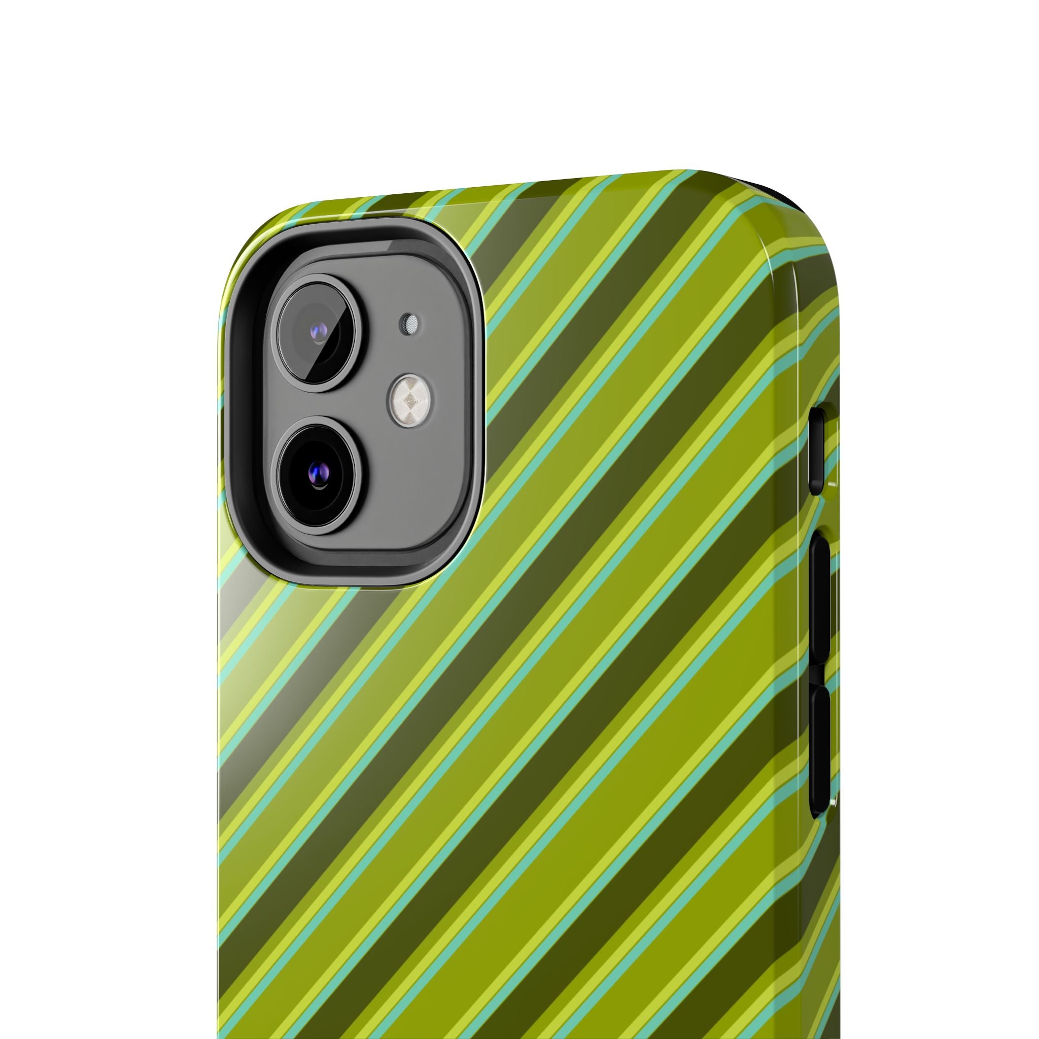 Angelina Stripes | Olive - iPhone Case