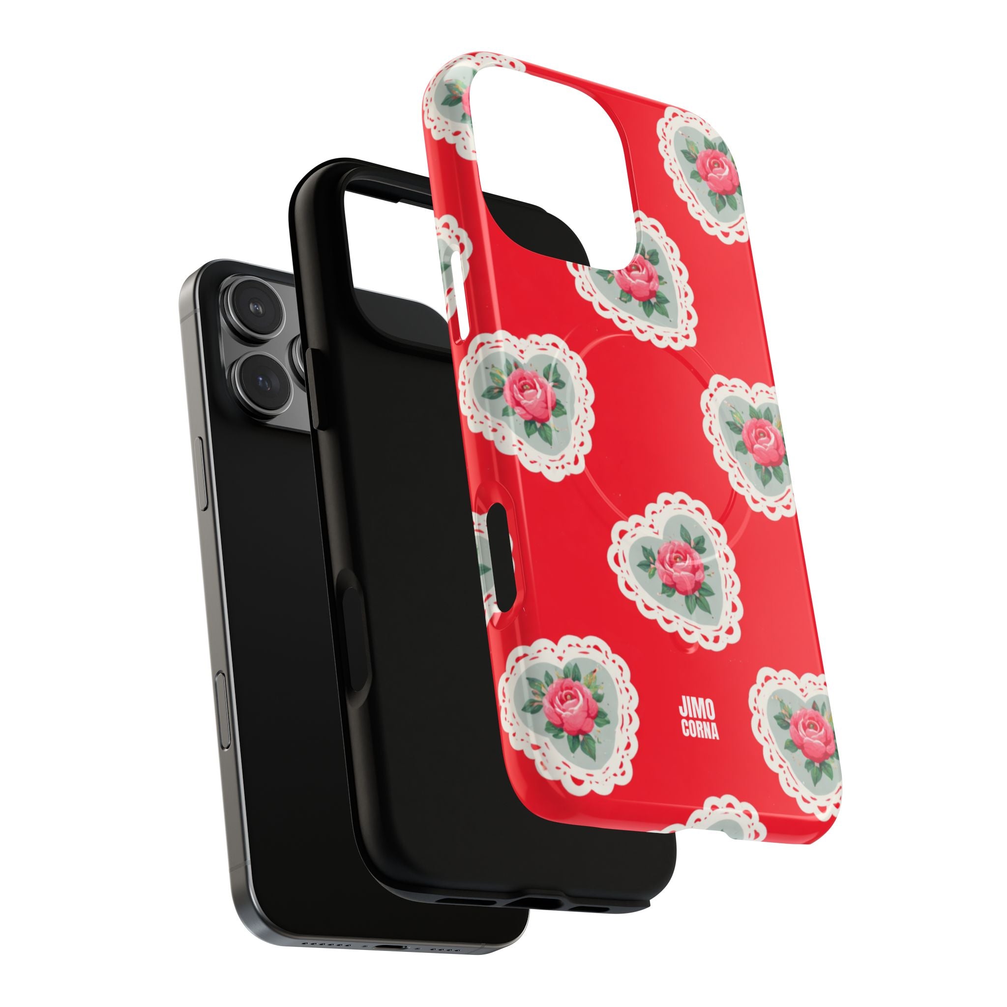 Rosy Lace MagSafe iPhone Case