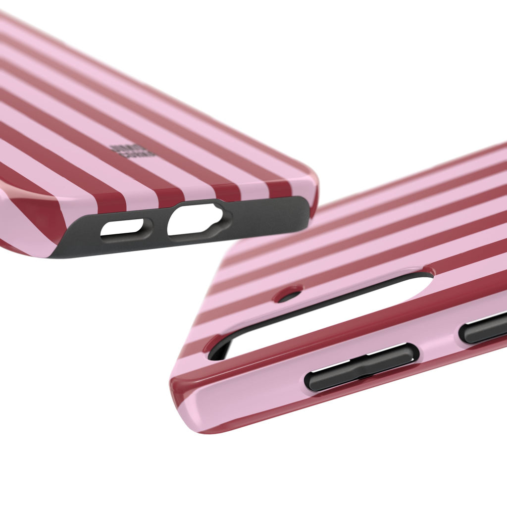 Bold Stripes iPhone Case | Pink and Red