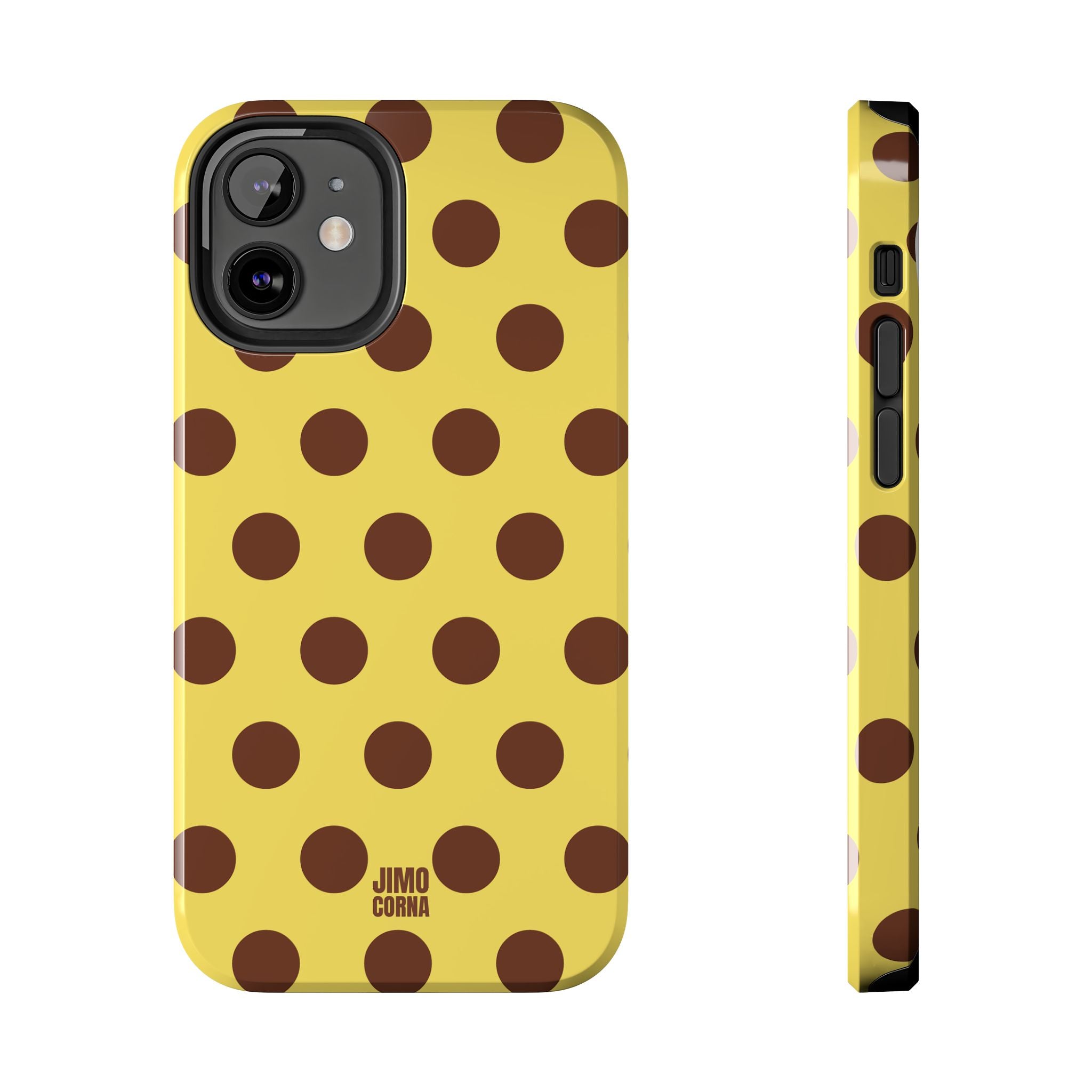 Big Polka Dot | Yellow and Brown