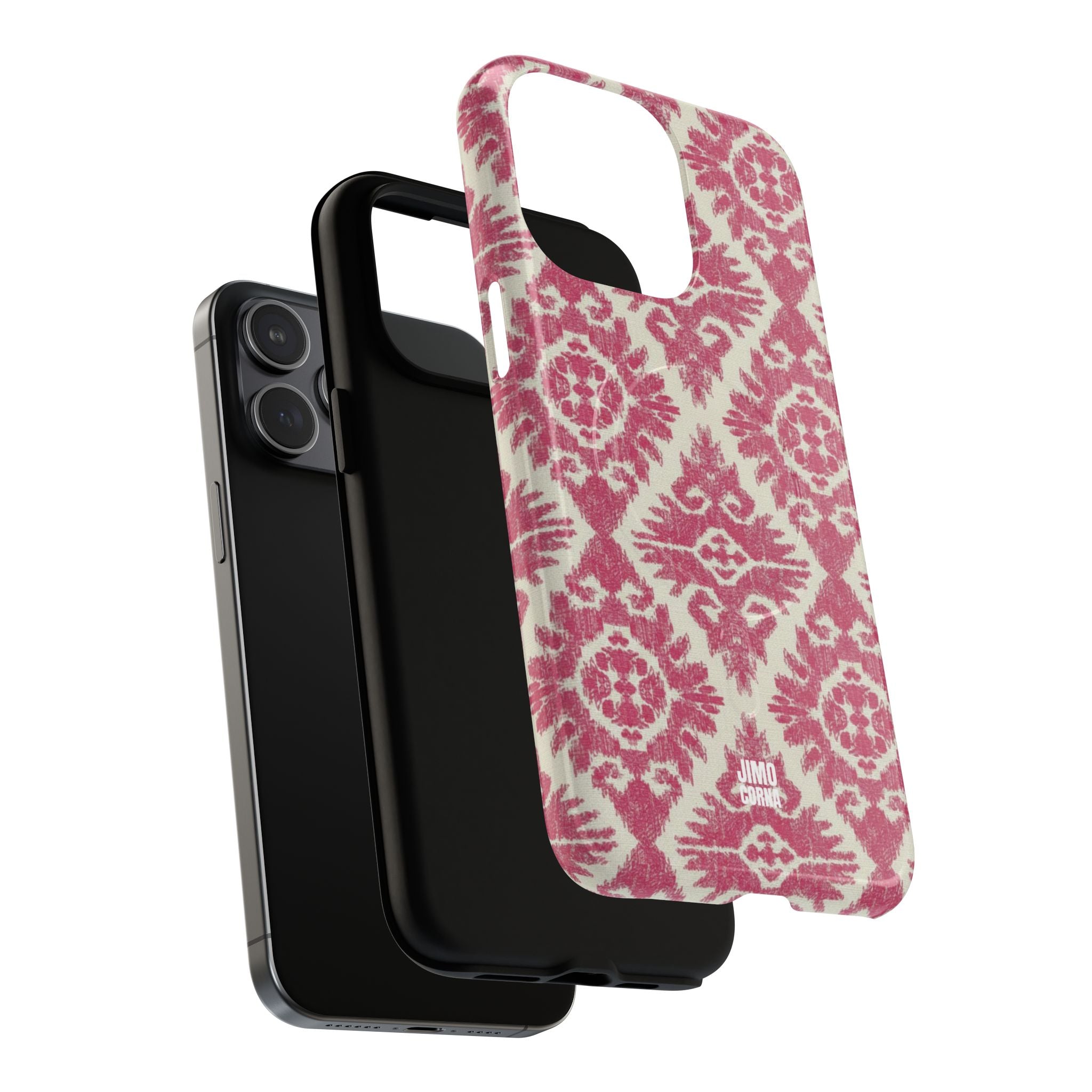 Damask MagSafe iPhone Case | Pink