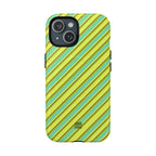 Angelina Stripes | Green - MagSafe iPhone Case