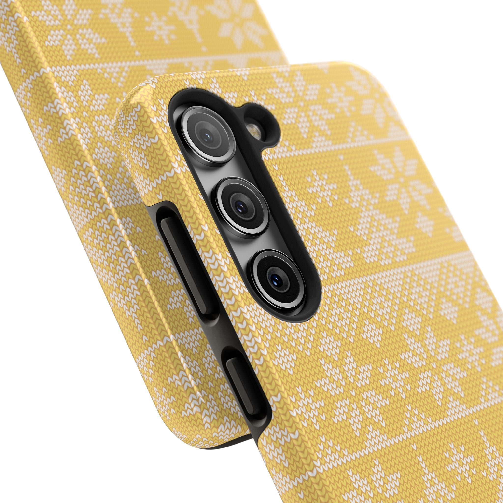 Holiday Knit | Yellow Samsung Galaxy Case