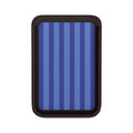 Bold Stripes Vegan MagSafe Wallet | Blueberry