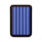 Bold Stripes Vegan MagSafe Wallet | Blueberry