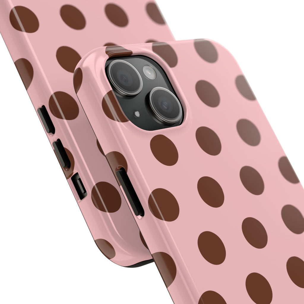 Big Polka Dot | Pink and Brown