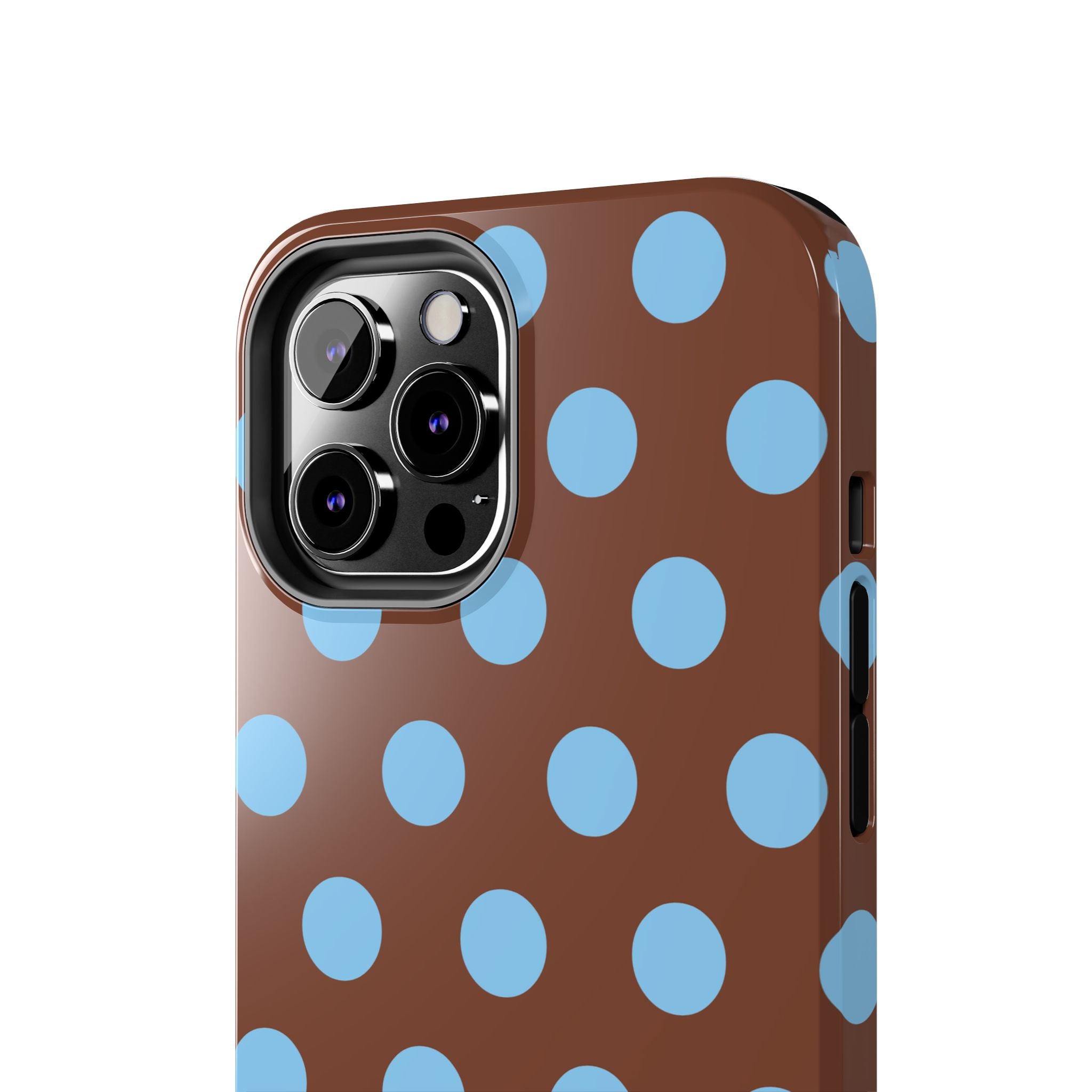 Big Polka Dot | Brown and Blue