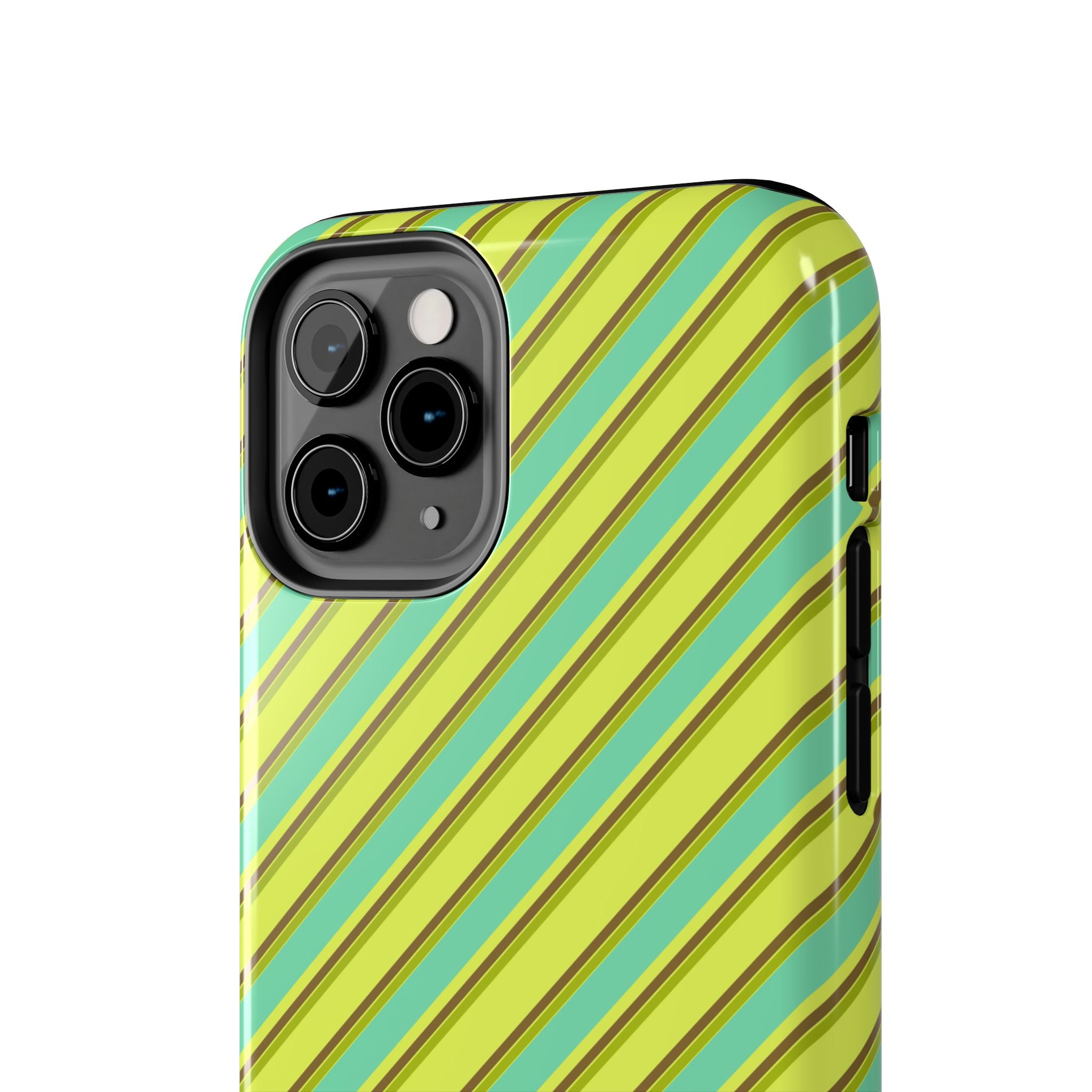 Angelina Stripes | Green - iPhone Case