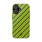 Angelina Stripes | Olive - iPhone Case
