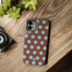 Big Polka Dot | Brown and Blue
