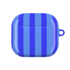 Blueberry Bold Stripes AirPods Case