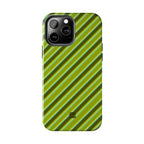 Angelina Stripes | Olive - iPhone Case