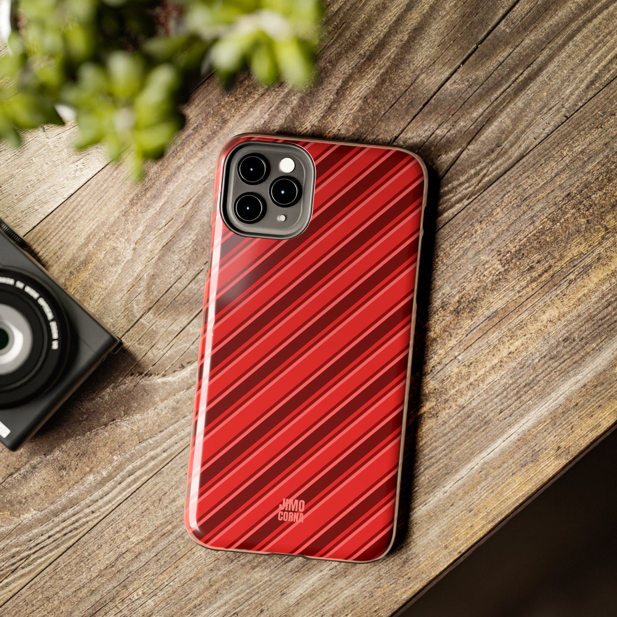 Angelina Stripes | Cherry - iPhone Case