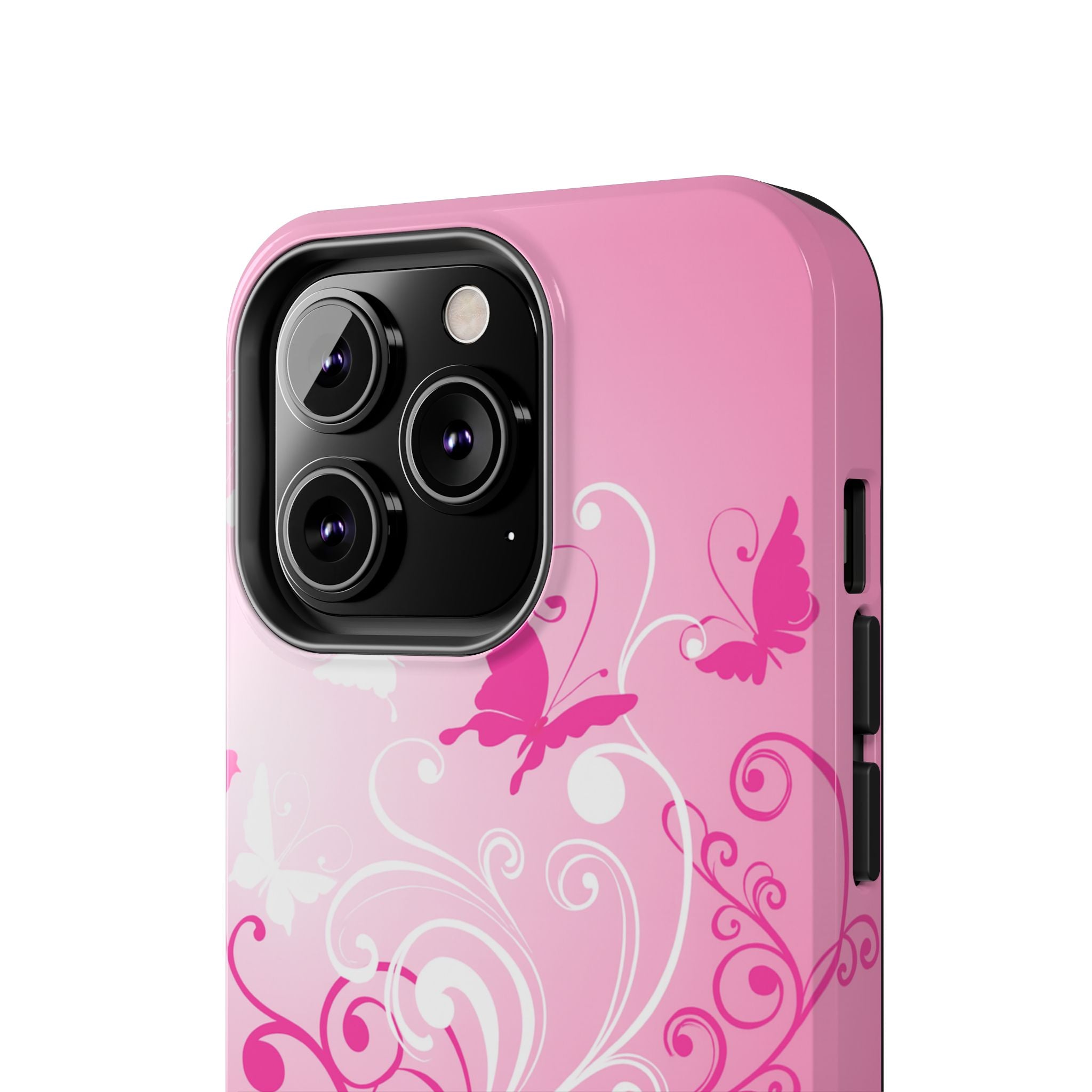 Pink Flutter Garden iPhone Case