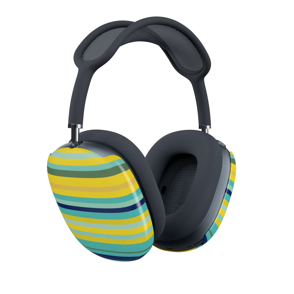 Blue Lemon Stripe AirPods Max Covers