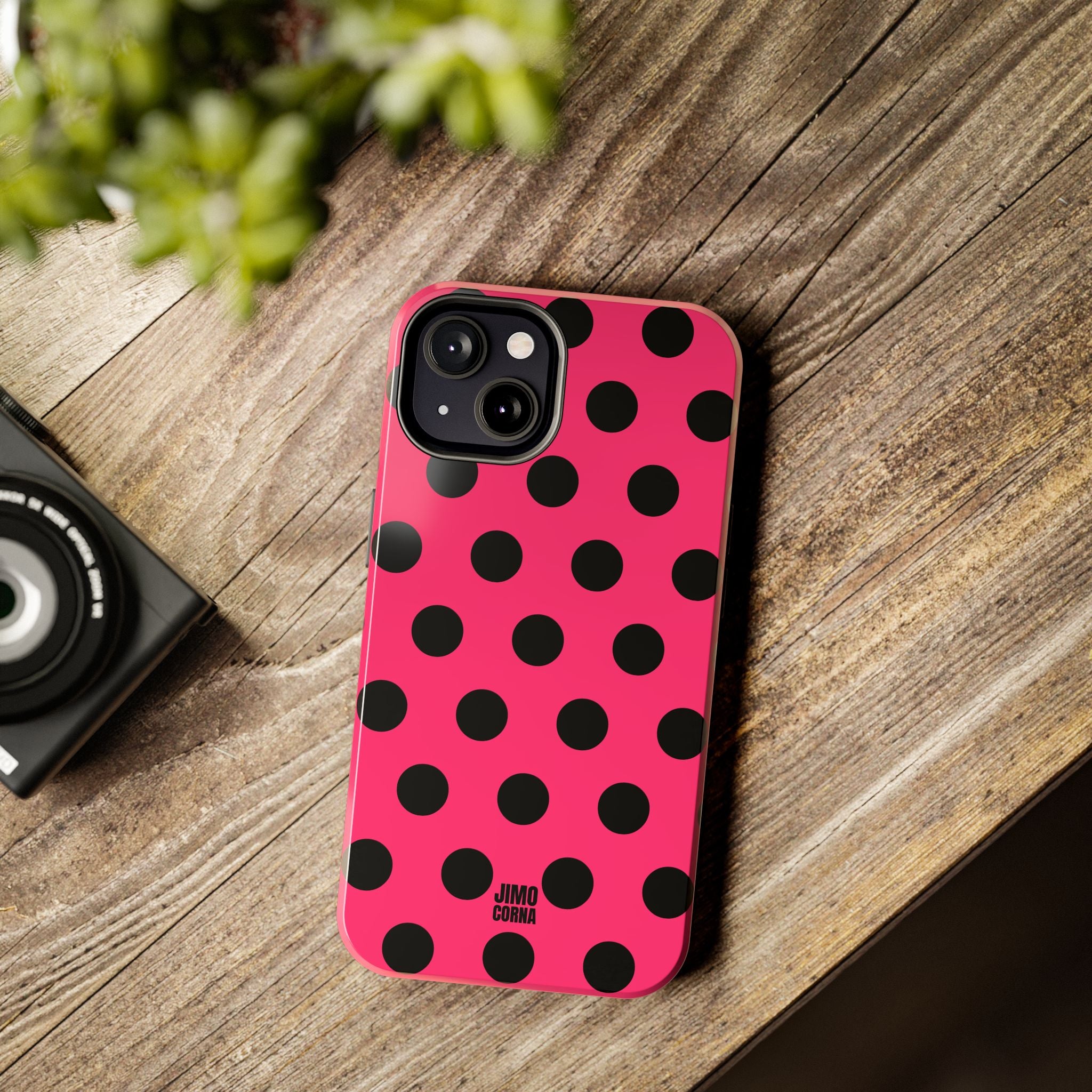 Big Polka Dot | Hot Pink and Black