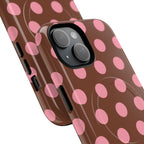 Big Polka Dot | Brown and Pink