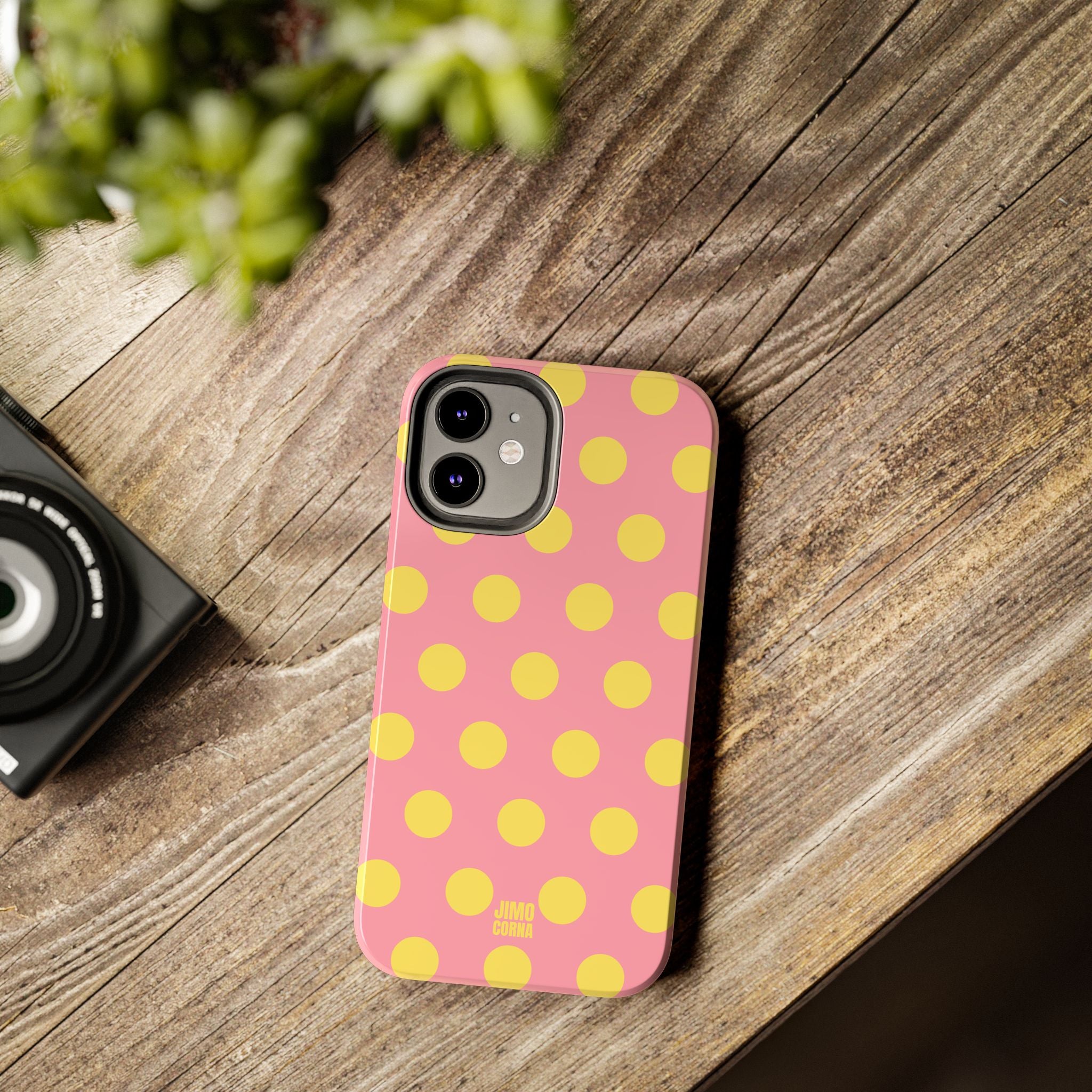 Big Polka Dot | Pink and Yellow