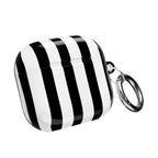Bold Stripes AirPods Case | Black and White