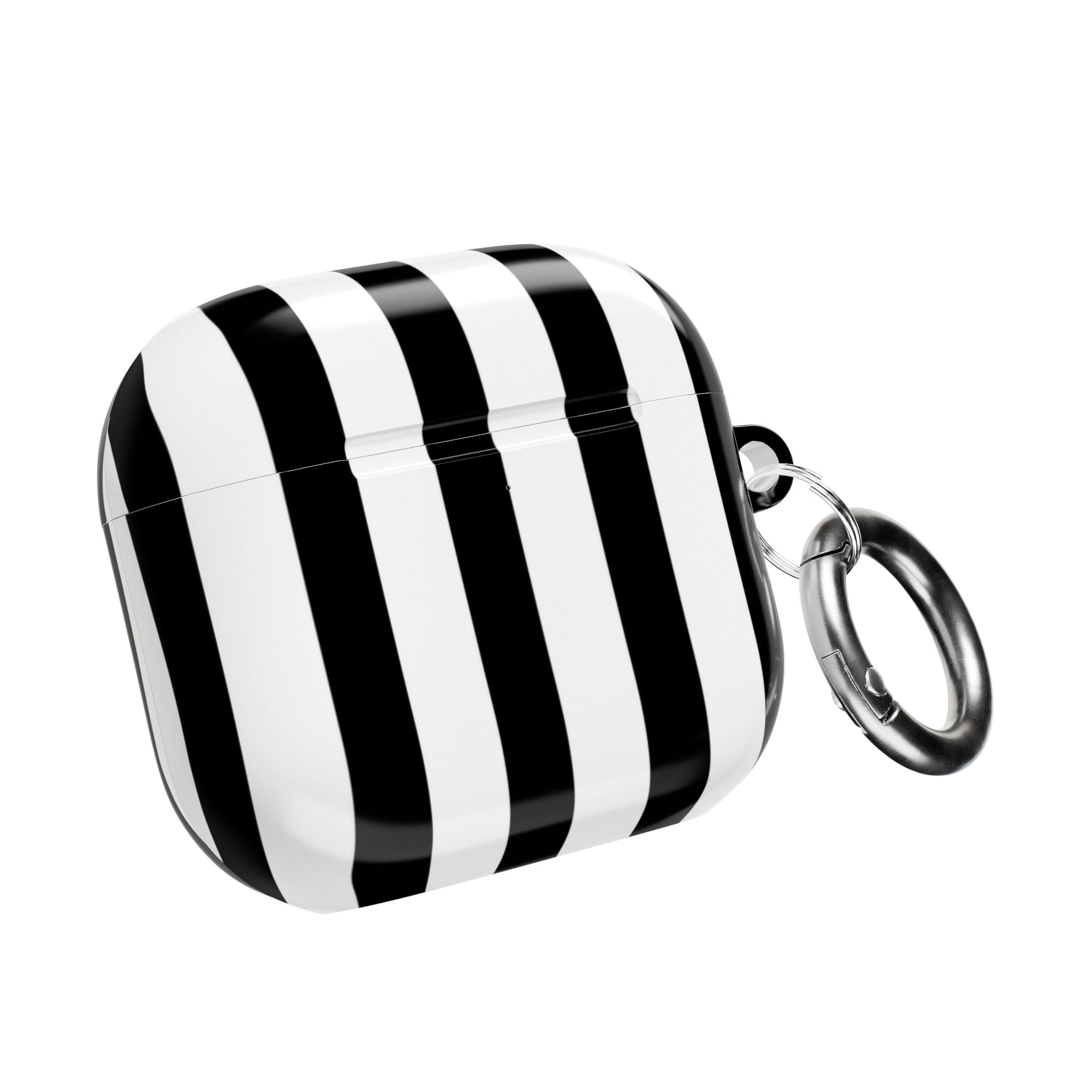 Bold Stripes AirPods Case | Black and White
