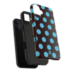 Big Polka Dot | Brown and Blue