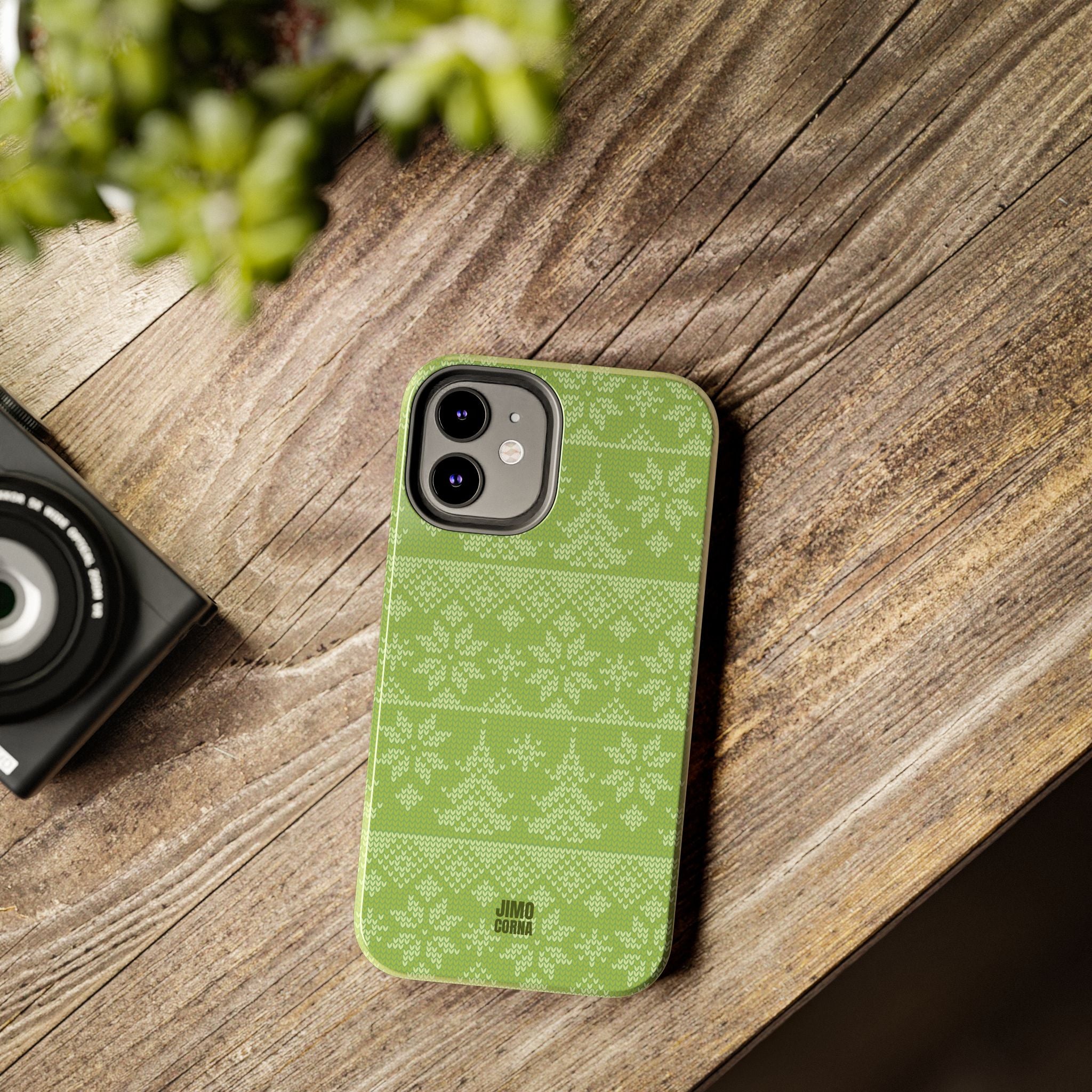 Holiday Knit | Green iPhone Case