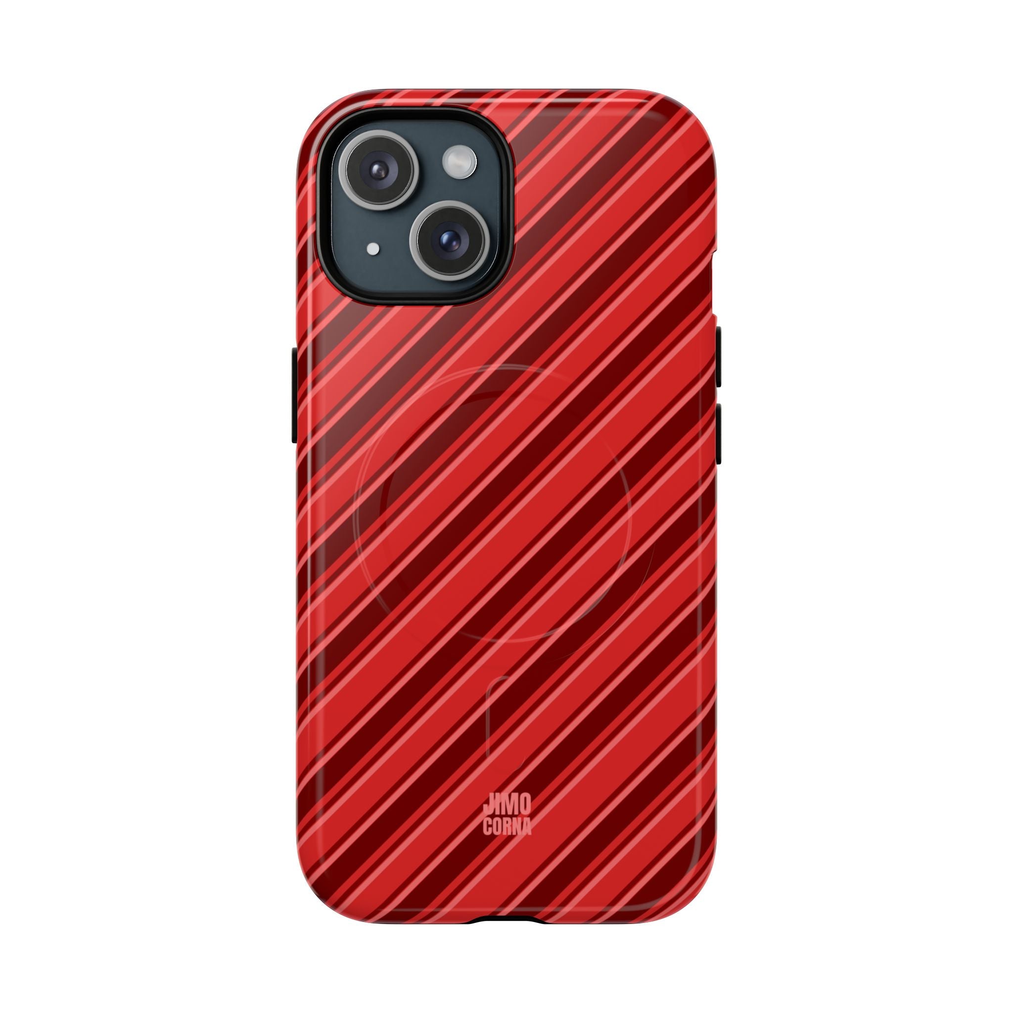 Angelina Stripes | Cherry - MagSafe iPhone Case