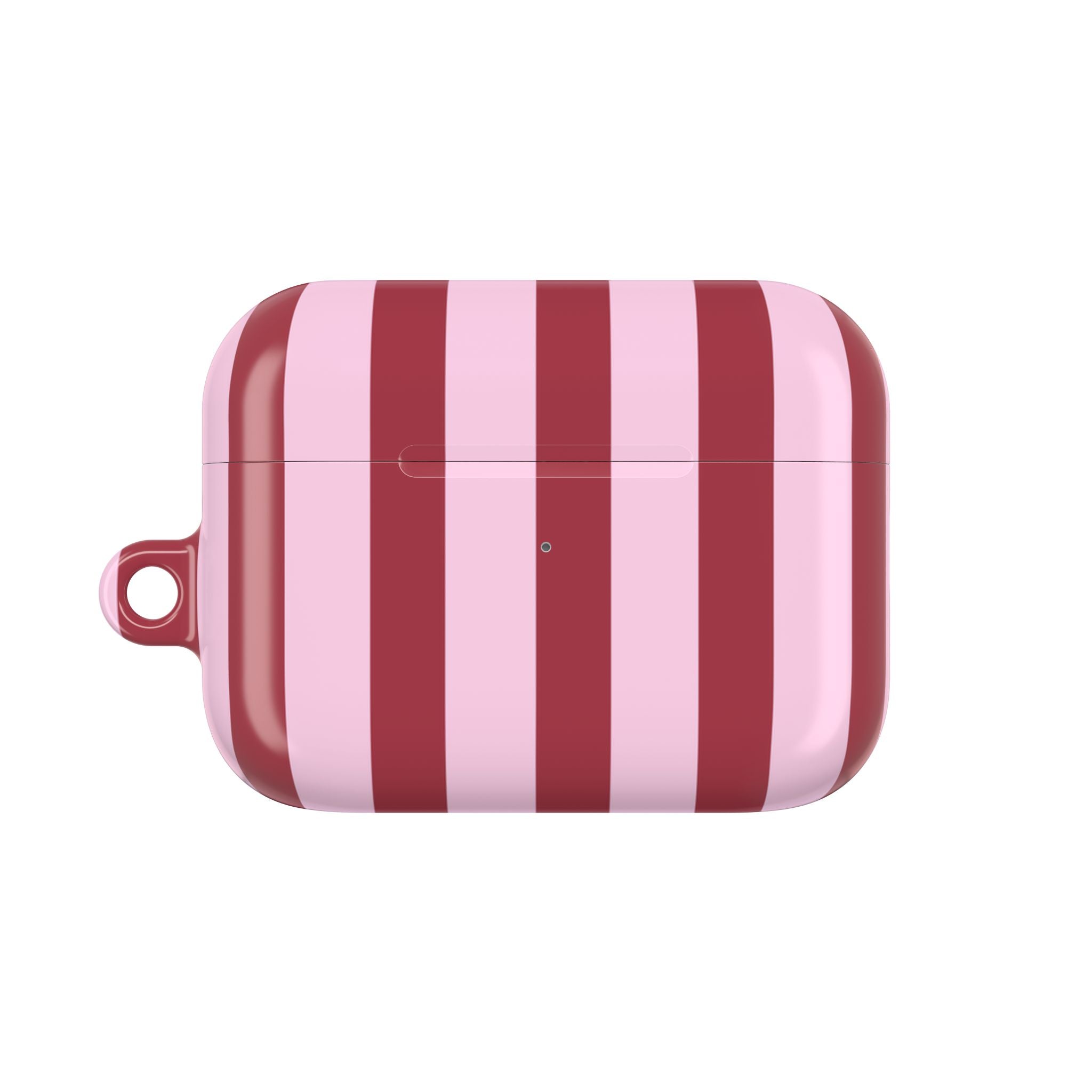Bold Stripes AirPods Case | Pink and Red