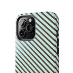 Asymmetrical Lines iPhone Case | Blue and Brown